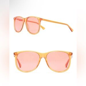 Gucci 57mm Sunglasses in Vibrant Orange